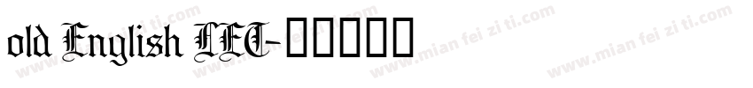 old English LET字体转换